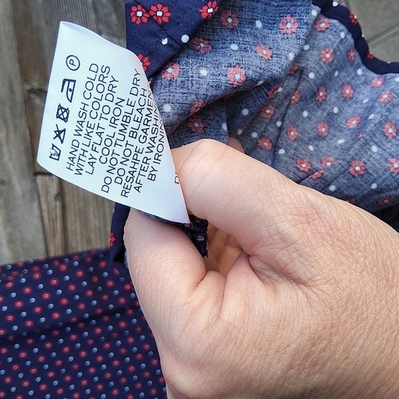 Draper James Dark Blue Dress Size Medium - Picture 14 of 14